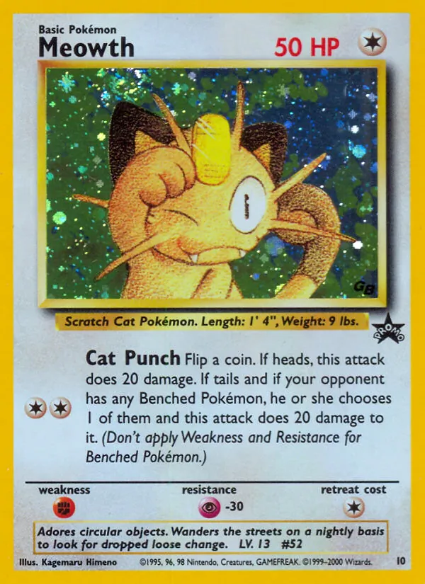 Meowth #10, Standard print, TCGdex reference