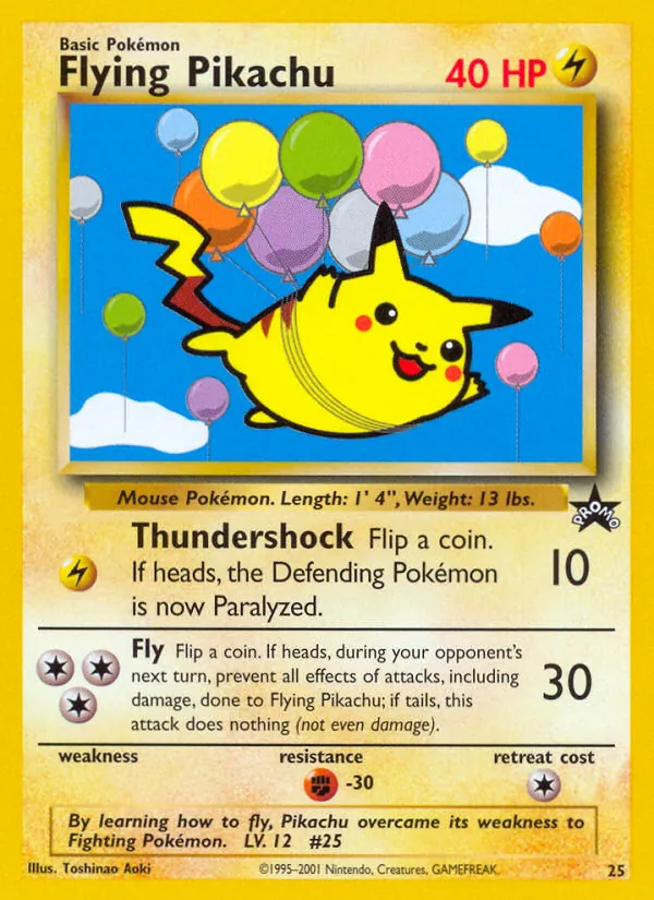 Flying Pikachu #25, Standard print, TCGdex reference