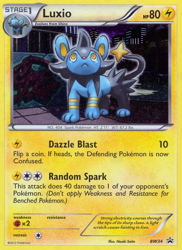 Luxio #BW34, BW Black Star Cosmos Holo, TCGdex reference