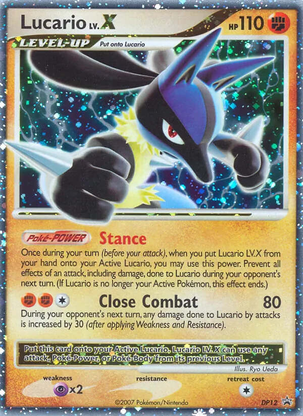 Lucario #DP12, DP Black Star Cosmos Holo, TCGdex reference