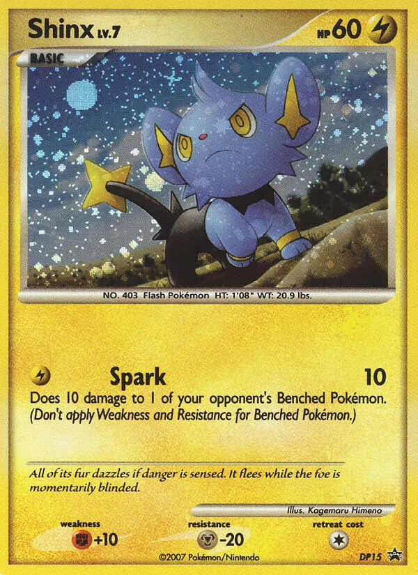Shinx #DP15, DP Black Star Cosmos Holo, TCGdex reference