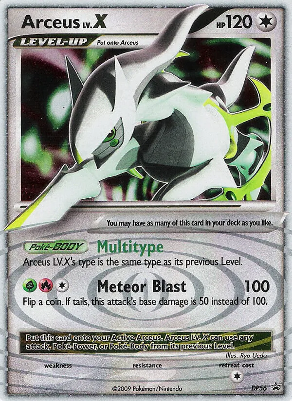 Arceus #DP56, DP Black Star Cosmos Holo, TCGdex reference
