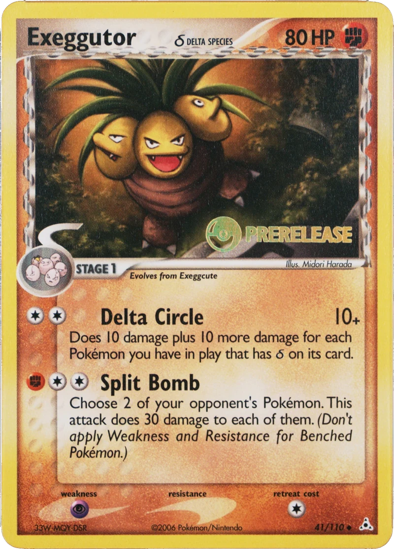 Exeggutor δ Prerelease PSA reference placeholder