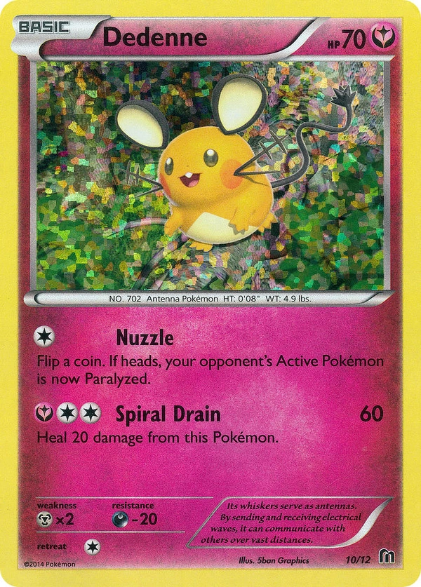 Dedenne #10, English McDonald's Collection 2016 promo, reference image