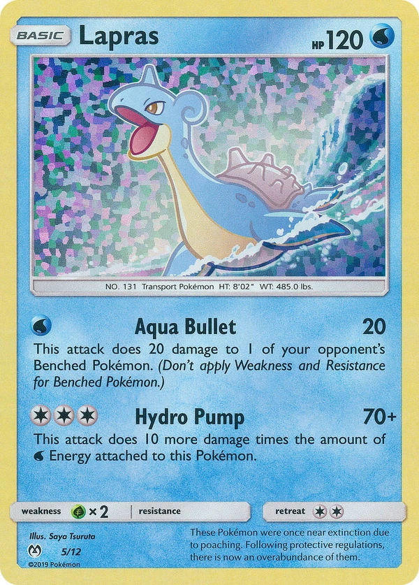 Lapras #05, English McDonald's Collection 2019 promo, reference image