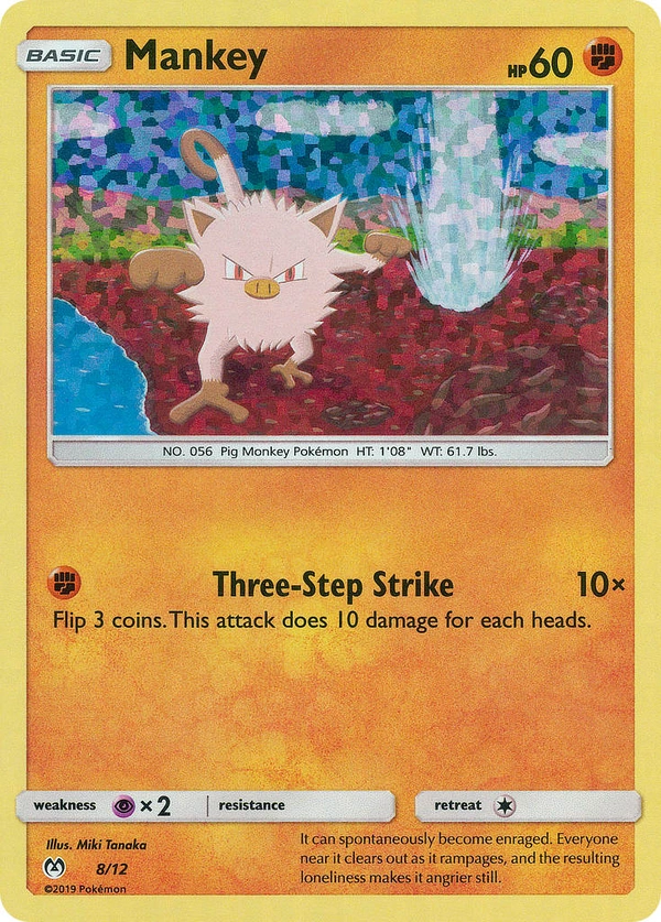 Mankey #08, English McDonald's Collection 2019 promo, reference image