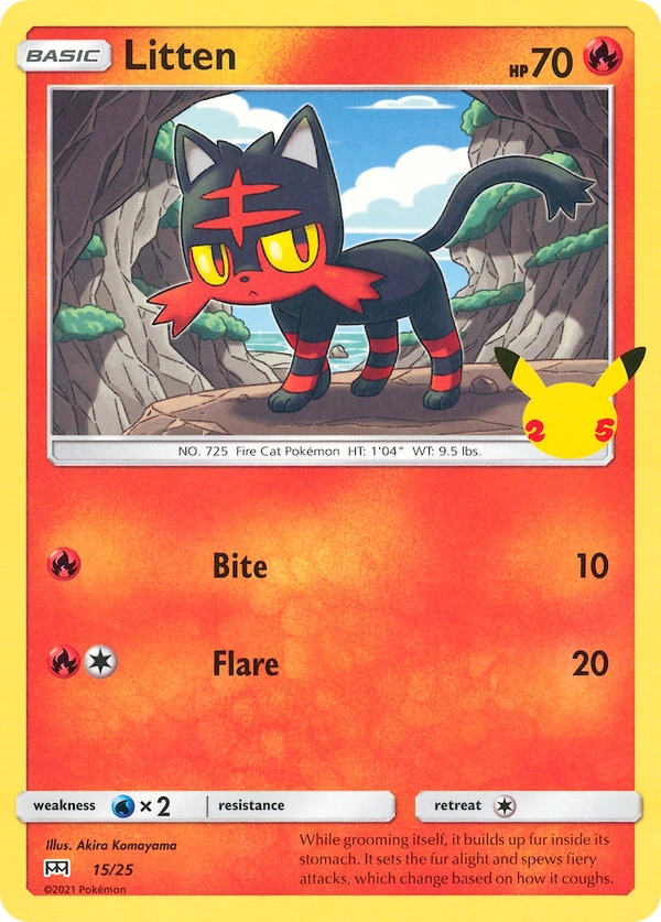 Litten #15, English McDonald's Collection 2021 promo, reference image