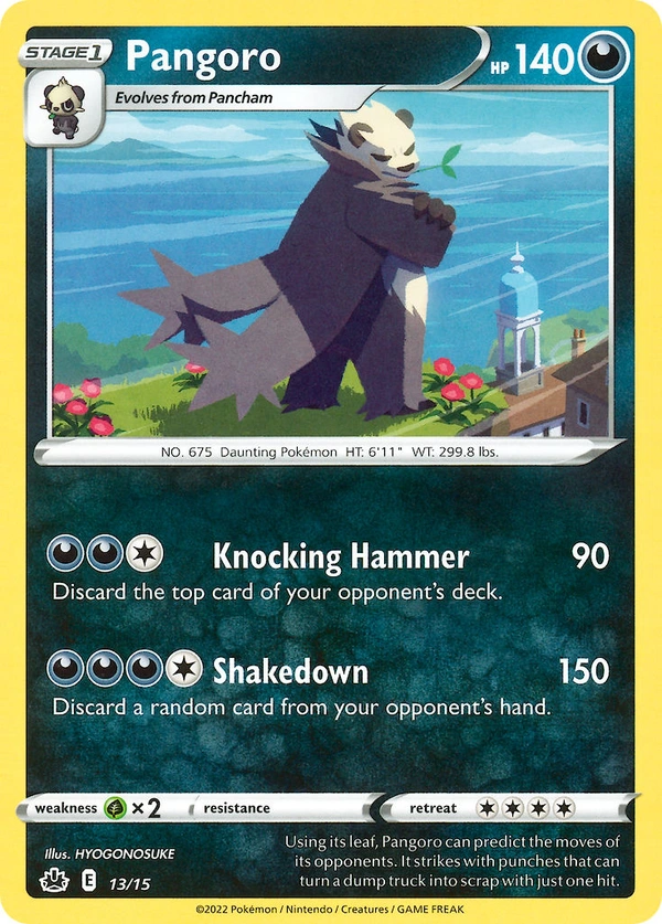 Pangoro #13, English McDonald's Collection 2022 promo, reference image