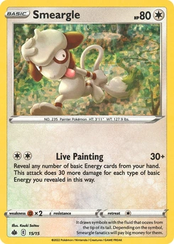 Smeargle #15, English McDonald's Collection 2022 promo, reference image