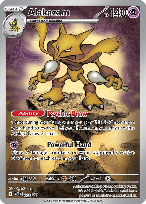 Alakazam #009, English MEP Black Star Promos promo, reference image