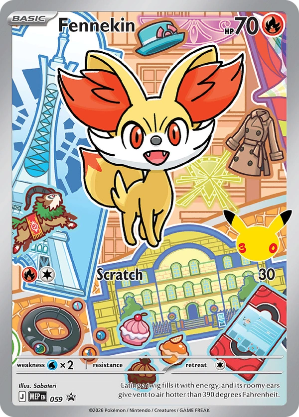 Fennekin #059, English MEP Black Star Promos promo, reference image