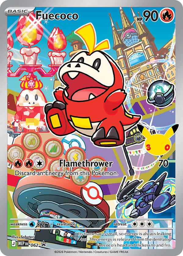 Fuecoco #062, English MEP Black Star Promos promo, reference image