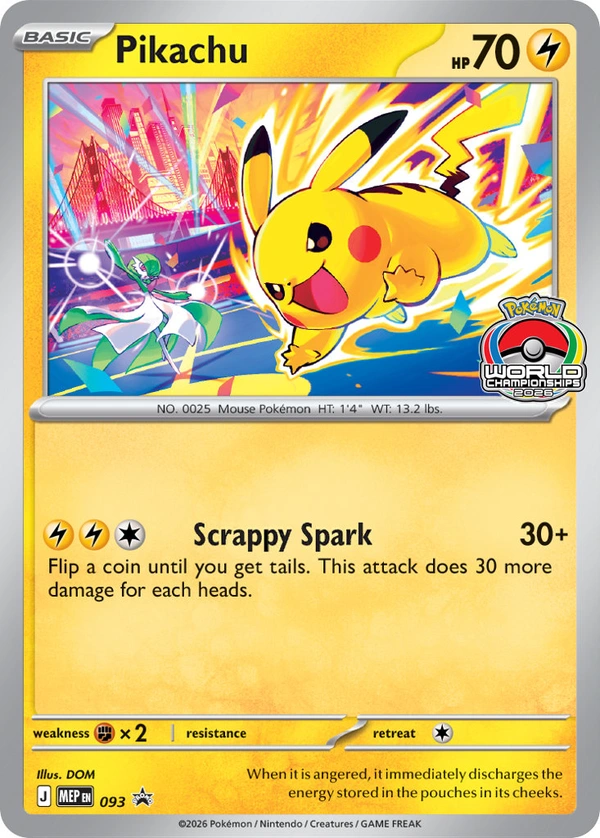 Pikachu #093, English MEP Black Star Promos promo, reference image