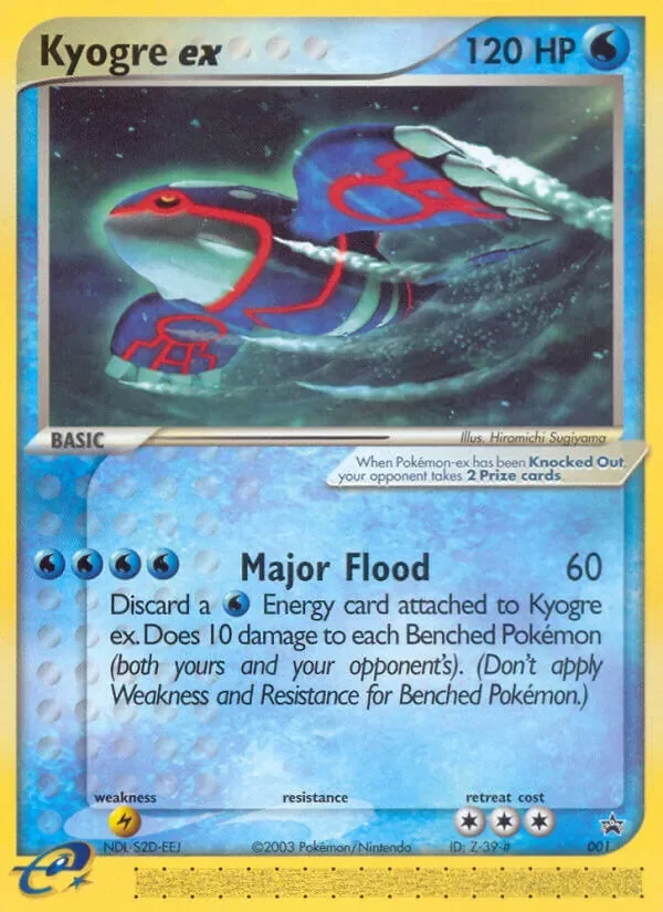 Kyogre ex #001, Nintendo Black Star Non Holofoil, TCGdex reference