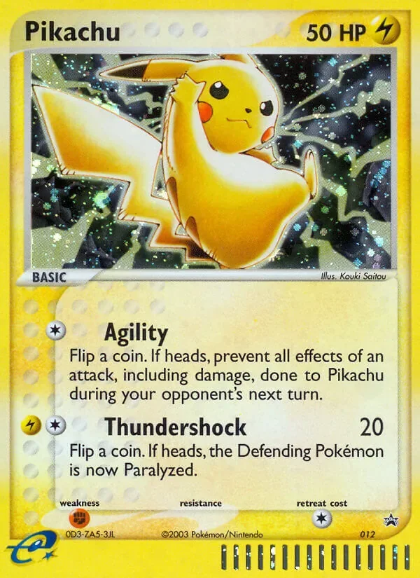 Pikachu #012, Nintendo Black Star Standard print, TCGdex reference