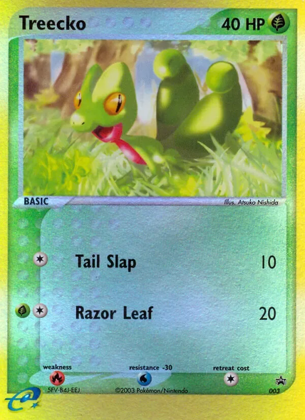 Treecko #003, Nintendo Black Star Standard print, TCGdex reference
