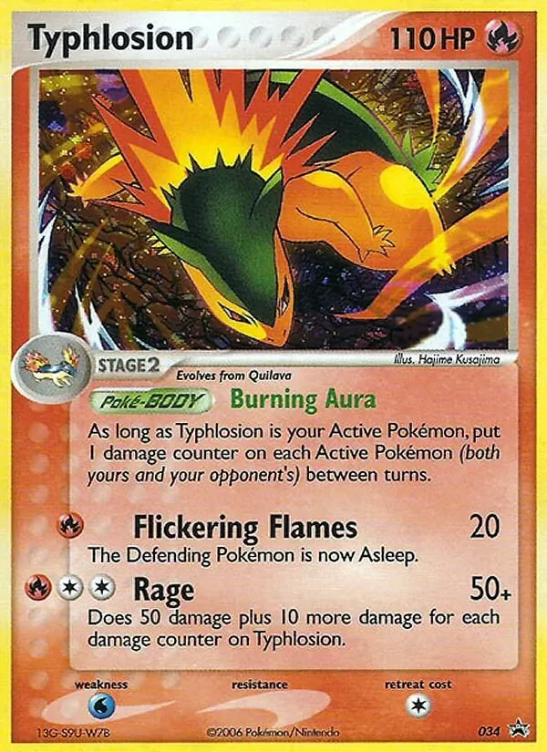 Typhlosion #034, Nintendo Black Star Standard print, TCGdex reference