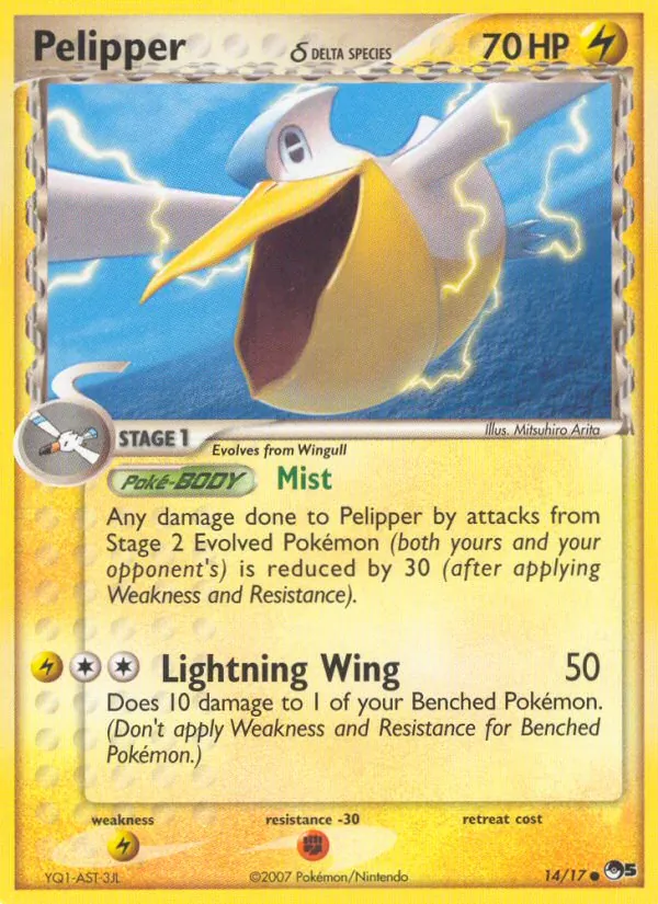 Pelipper δ #14, POP Series 5 Non Holo, TCGdex reference