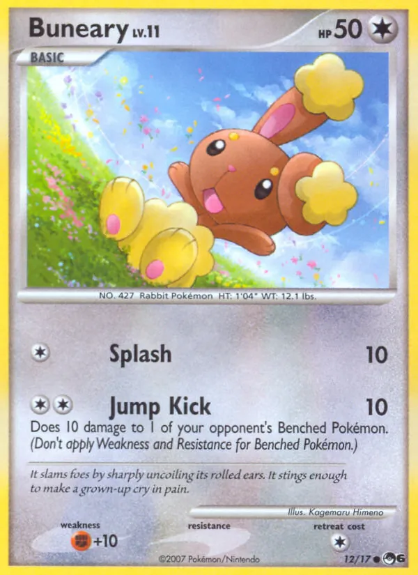 Buneary #12, POP Series 6 Non Holo, TCGdex reference