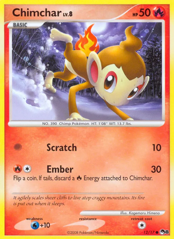 Chimchar #12, POP Series 8 Non Holo, TCGdex reference