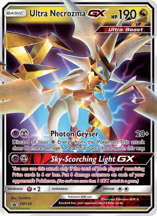Ultra Necrozma GX #SM126, SM Black Star Holo, TCGdex reference