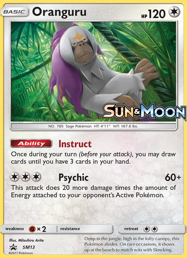 Oranguru SM13, prerelease base reference scan