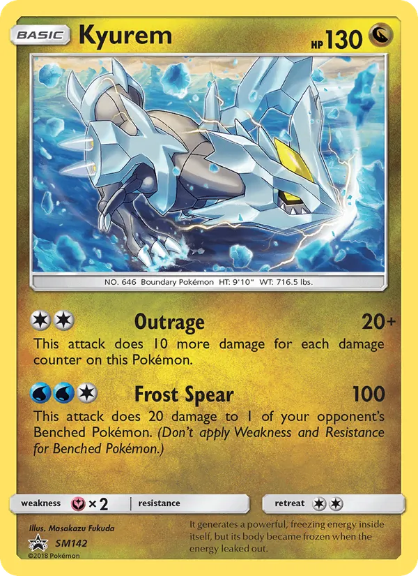 Kyurem #SM142, SM Black Star Holo, TCGdex reference