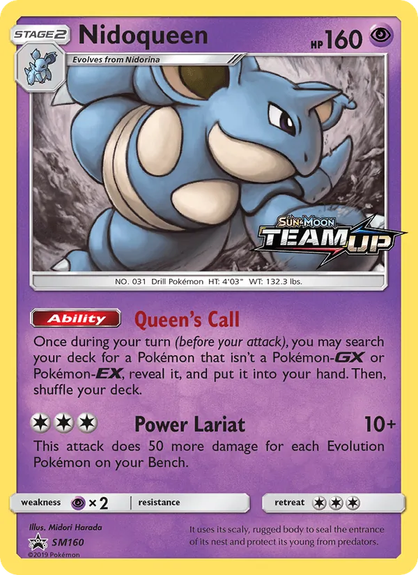 Nidoqueen SM160, prerelease base reference scan