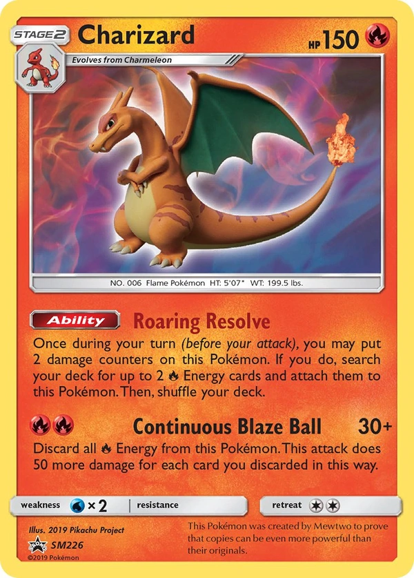 Charizard #SM226, English SM Black Star Promos promo, reference image