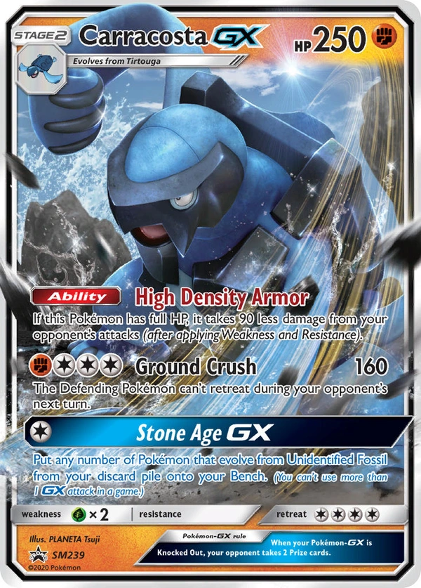 Carracosta GX #SM239, English SM Black Star Promos promo, reference image