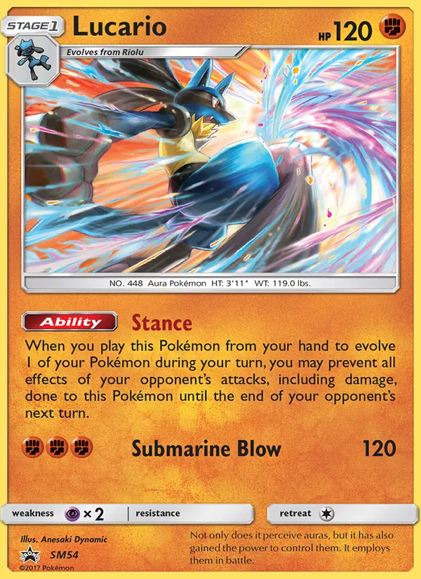 Lucario #SM54, SM Black Star Holo, TCGdex reference