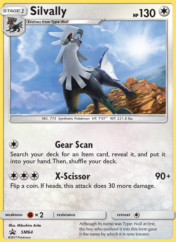 Silvally #SM64, SM Black Star Holo, TCGdex reference
