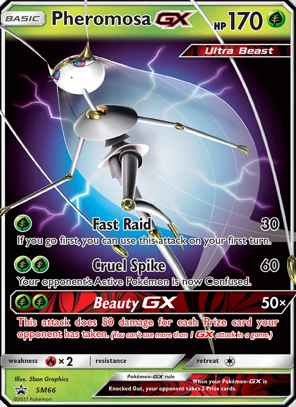 Pheromosa GX #SM66, SM Black Star Holo, TCGdex reference