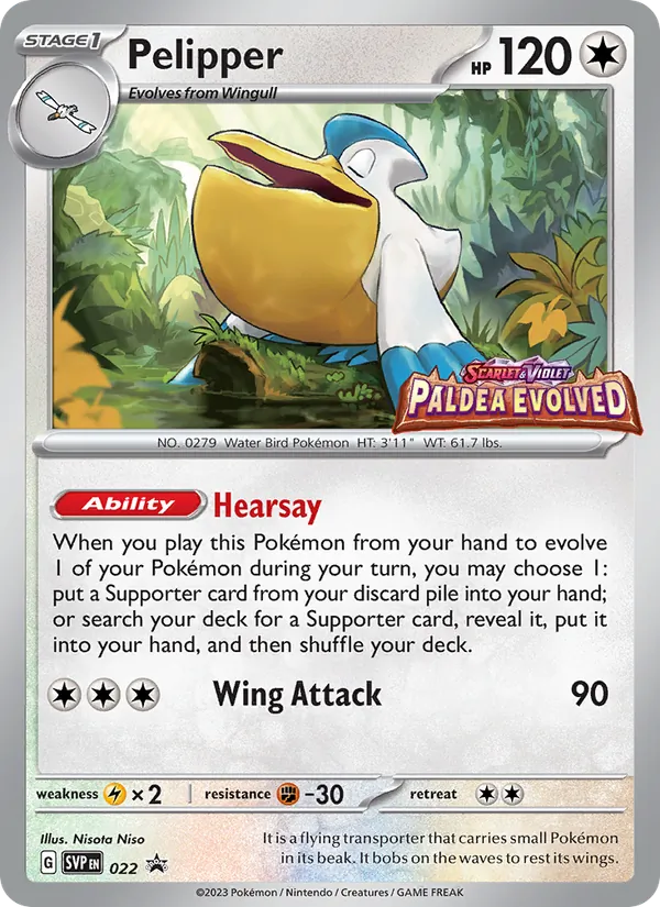Pelipper 022, prerelease base reference scan