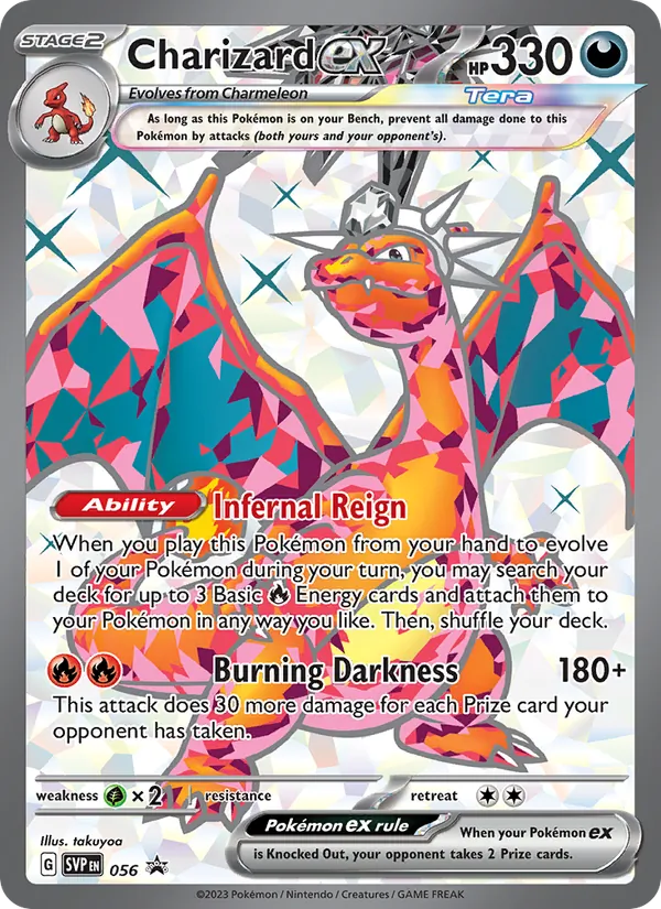 Charizard ex #056, SWSH Black Star Holo, TCGdex reference