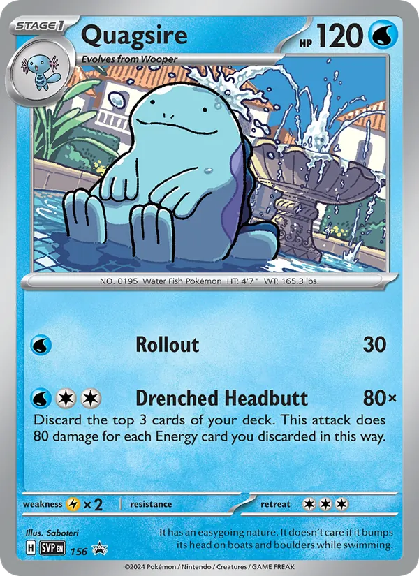 Quagsire #156, SWSH Black Star Holo, TCGdex reference