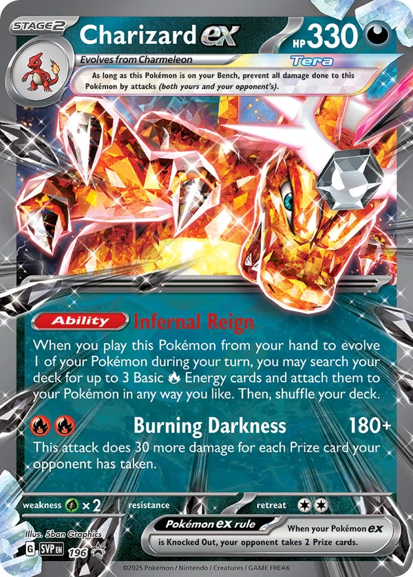 Charizard ex #196, English SVP Black Star Promos promo, reference image