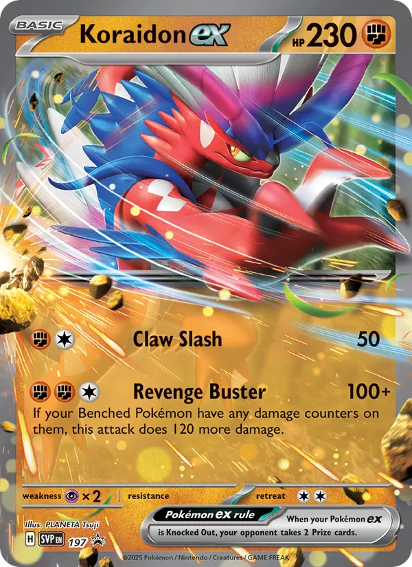 Koraidon ex #197, SWSH Black Star Holo, TCGdex reference