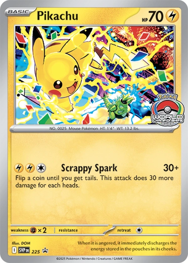 Pikachu #225, English SVP Black Star Promos promo, reference image