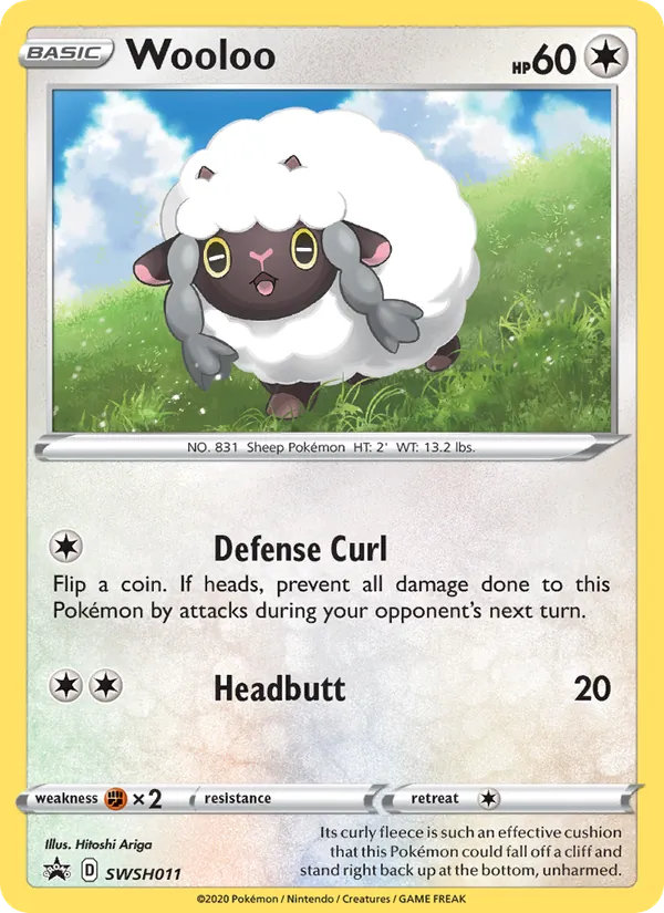 Wooloo #SWSH011, SWSH Black Star Holo, TCGdex reference