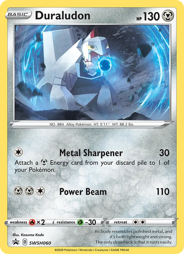 Duraludon #SWSH060, SWSH Black Star Holo, TCGdex reference