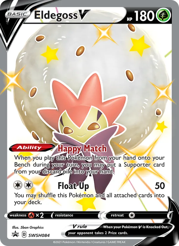 Eldegoss V #SWSH084, SWSH Black Star Holo, TCGdex reference