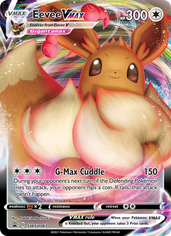Eevee VMAX #SWSH087, SWSH Black Star Holo, TCGdex reference