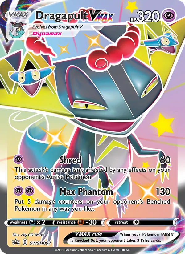 Dragapult VMAX #SWSH097, SWSH Black Star Holo, TCGdex reference