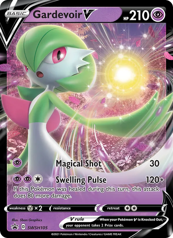 Gardevoir V #SWSH105, SWSH Black Star Holo, TCGdex reference