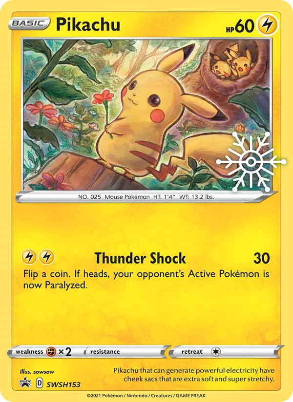 Pikachu #SWSH153, SWSH Black Star Holo, TCGdex reference