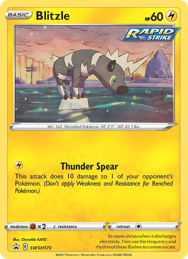 Blitzle #SWSH173, SWSH Black Star Holo, TCGdex reference