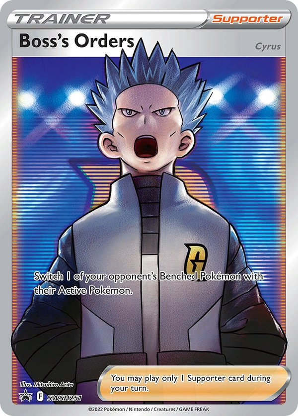 Boss's Orders #SWSH251, English SWSH Black Star Promos promo, reference image