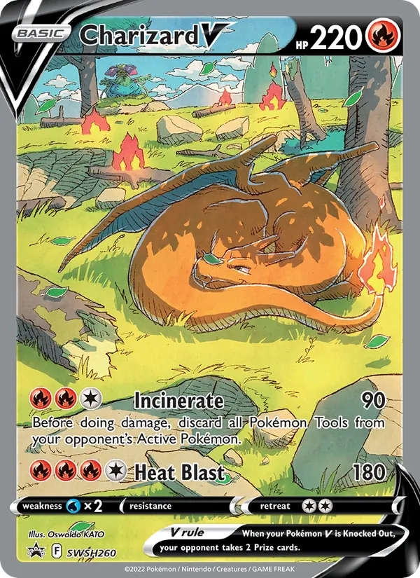 Charizard V #SWSH260, SWSH Black Star Holo, TCGdex reference