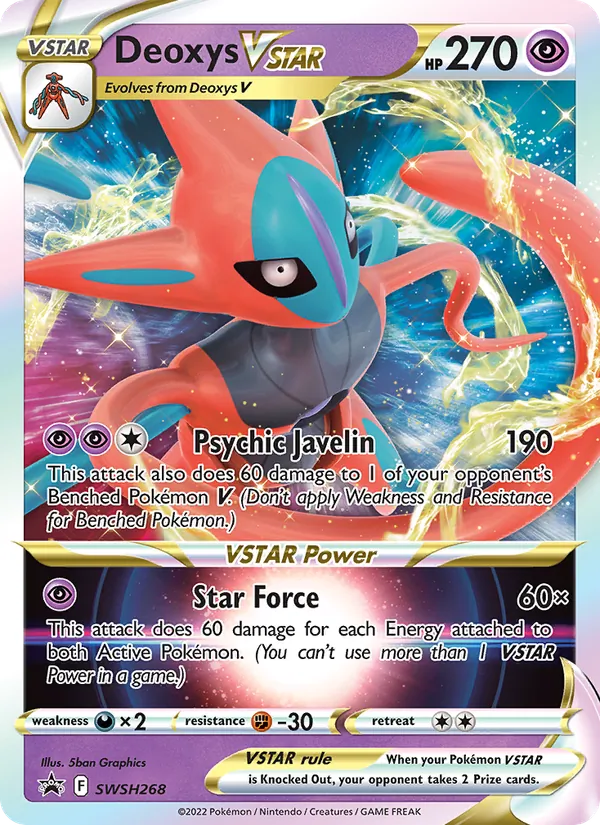 Deoxys VSTAR #SWSH268, SWSH Black Star Holo, TCGdex reference